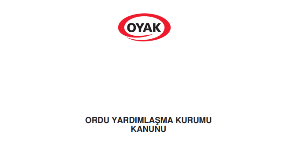 205 Sayılı Oyak Kanunu