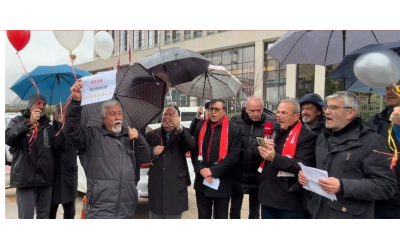 OYAD üyeleri hak arayışında 100. günde: 'Vatan kahramanlarının alın terine sahip çıkın'