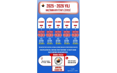 Ankara Lisan Fen Akademisinden OYAD üyelerine Özel İndirim