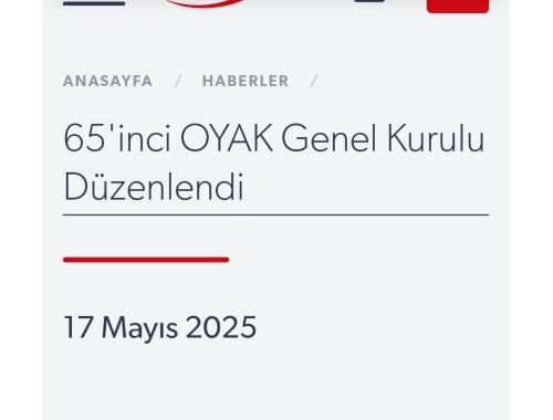 65nci Genel Kurul Düzenlendi 
