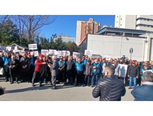 OYAK GENEL MD.LÜĞÜ ÖNÜNDE BASIN AÇIKLAMASI YAPTIK.
