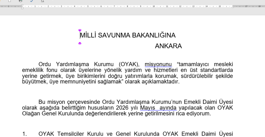 CİMER Üzerinden MSB ye Dilekçe