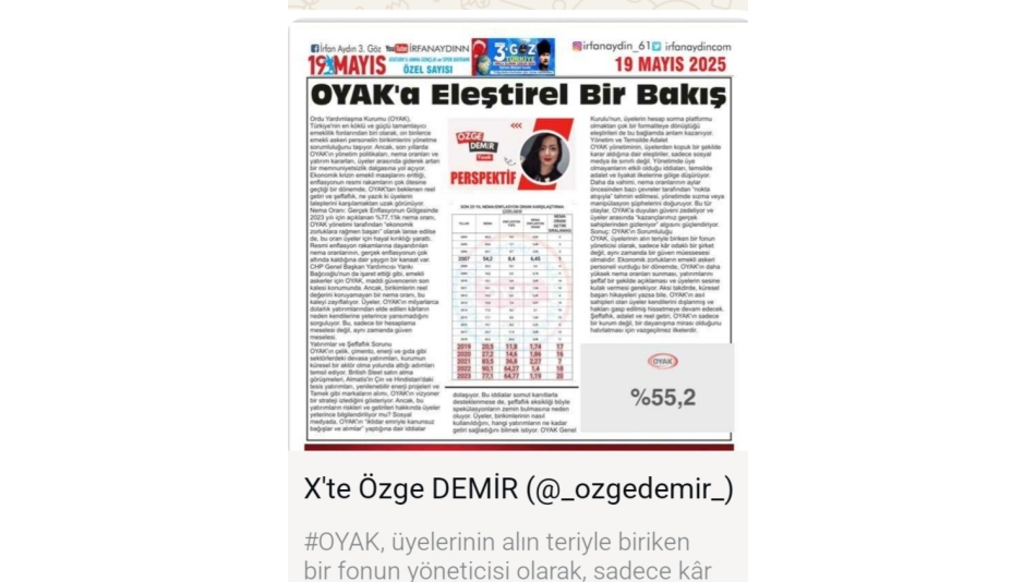 OYAK'a eleştirel bir bakış 